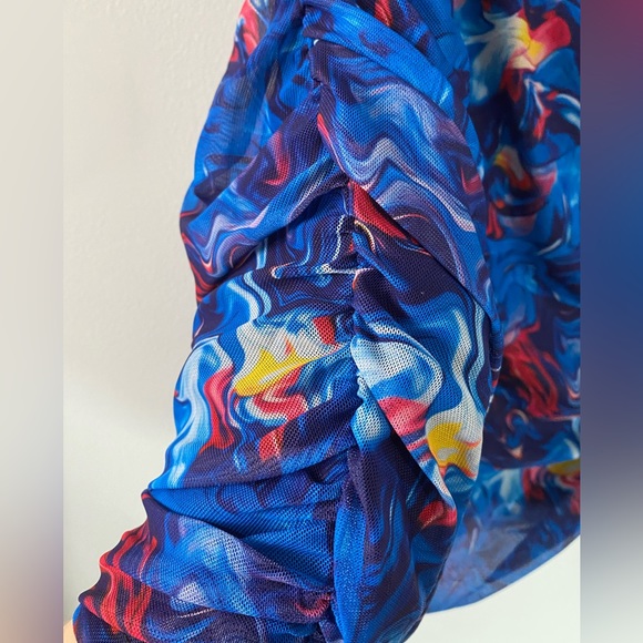 3X Mesh Tye Die Halter & Skirt Set Plus Size - Picture 7 of 8